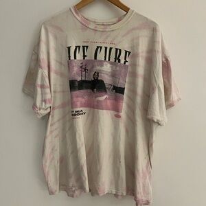 Ice Cube Pink and White Graphic T-Shirt